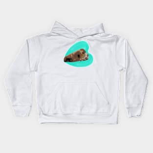 Otter Baby and Mom Kids Hoodie